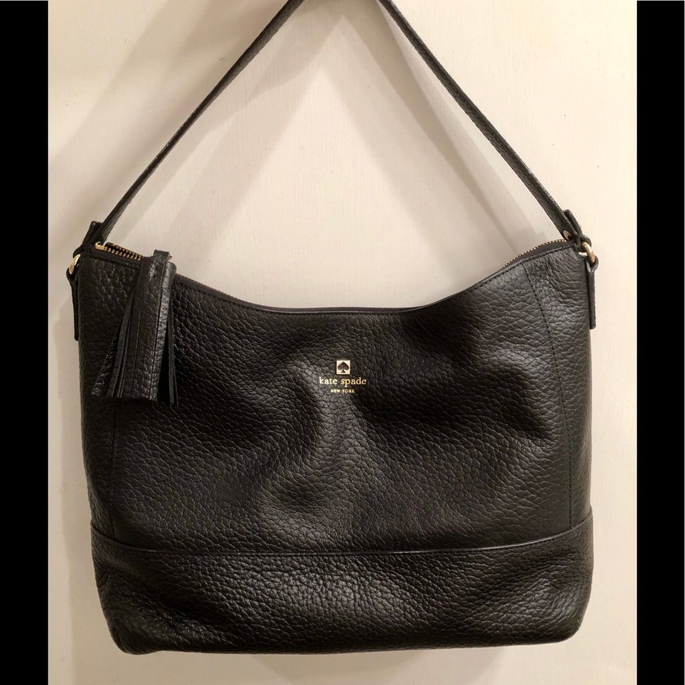 Kate Spade Black Leather Shoulder Bag ♠️
